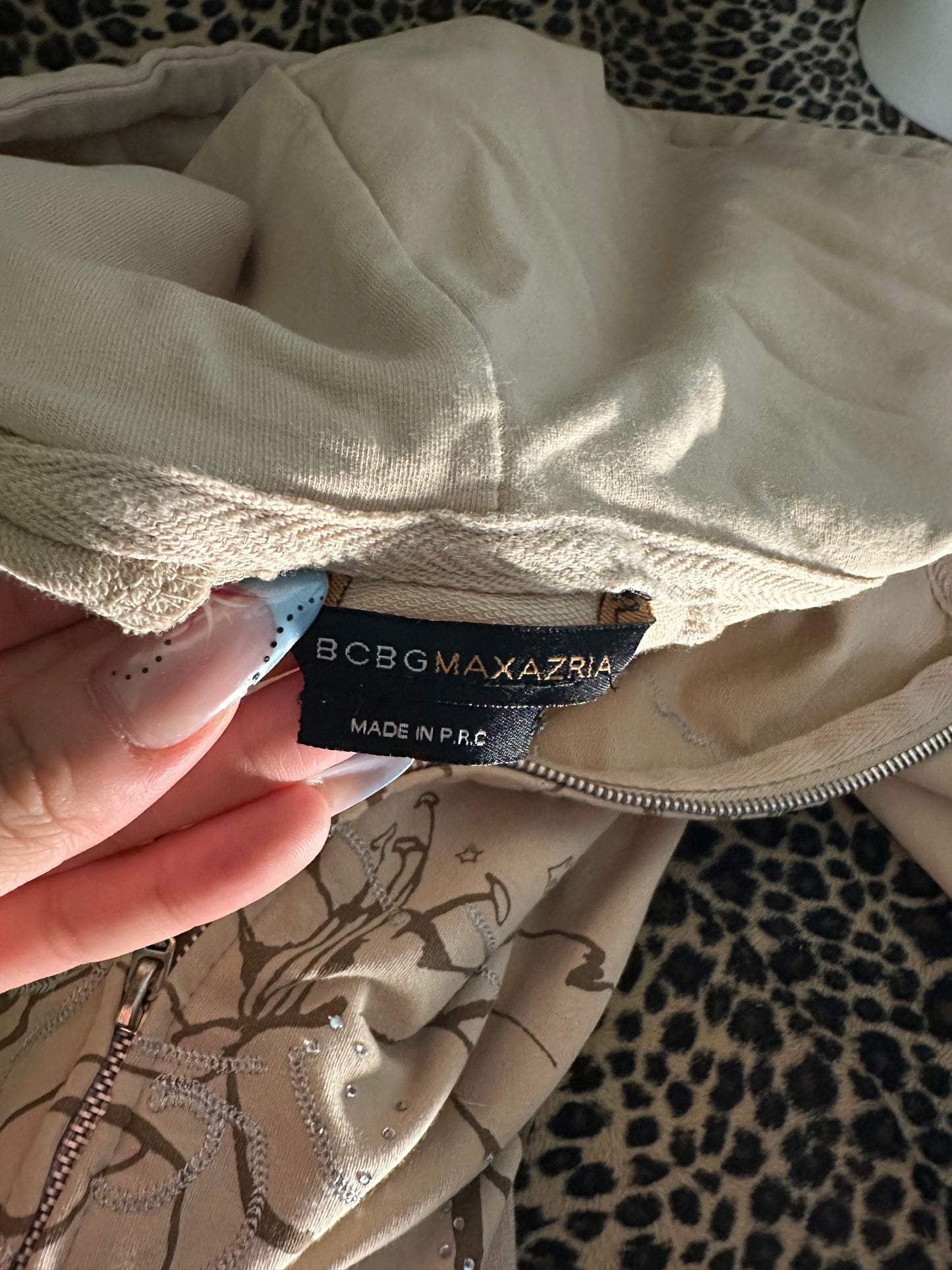 (M)orchid bcbg crème zip up