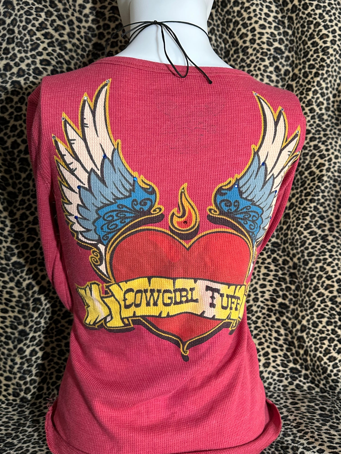 (M)red cowgirl tuff thermal long sleeve