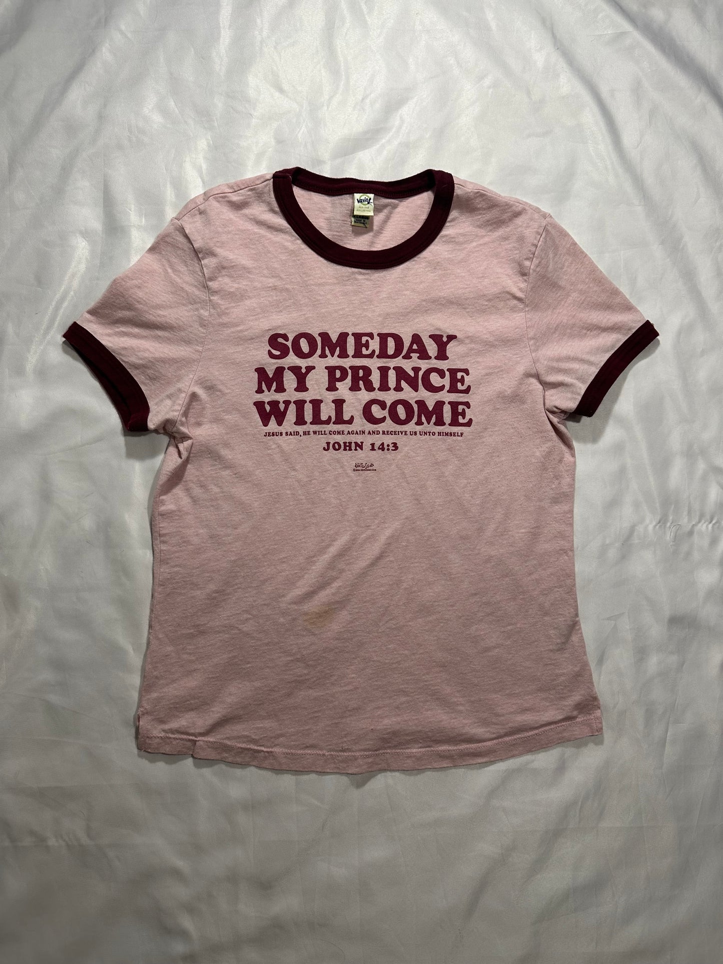 vtg “someday my prince will come” slogan baby tee