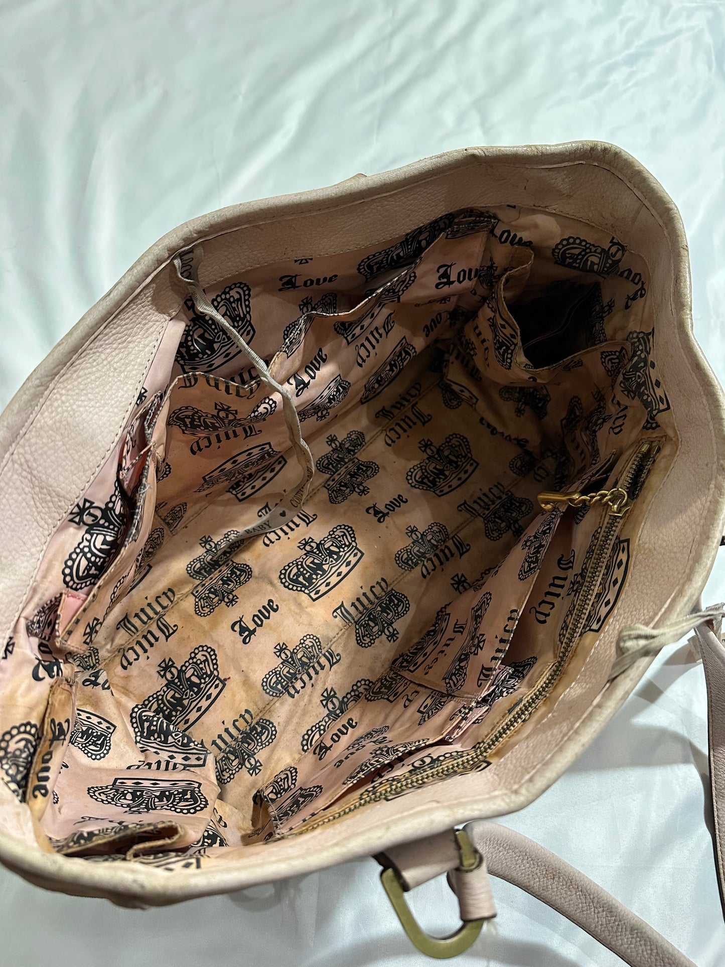 vtg juicy couture velour “heaven on earth” diaper bag