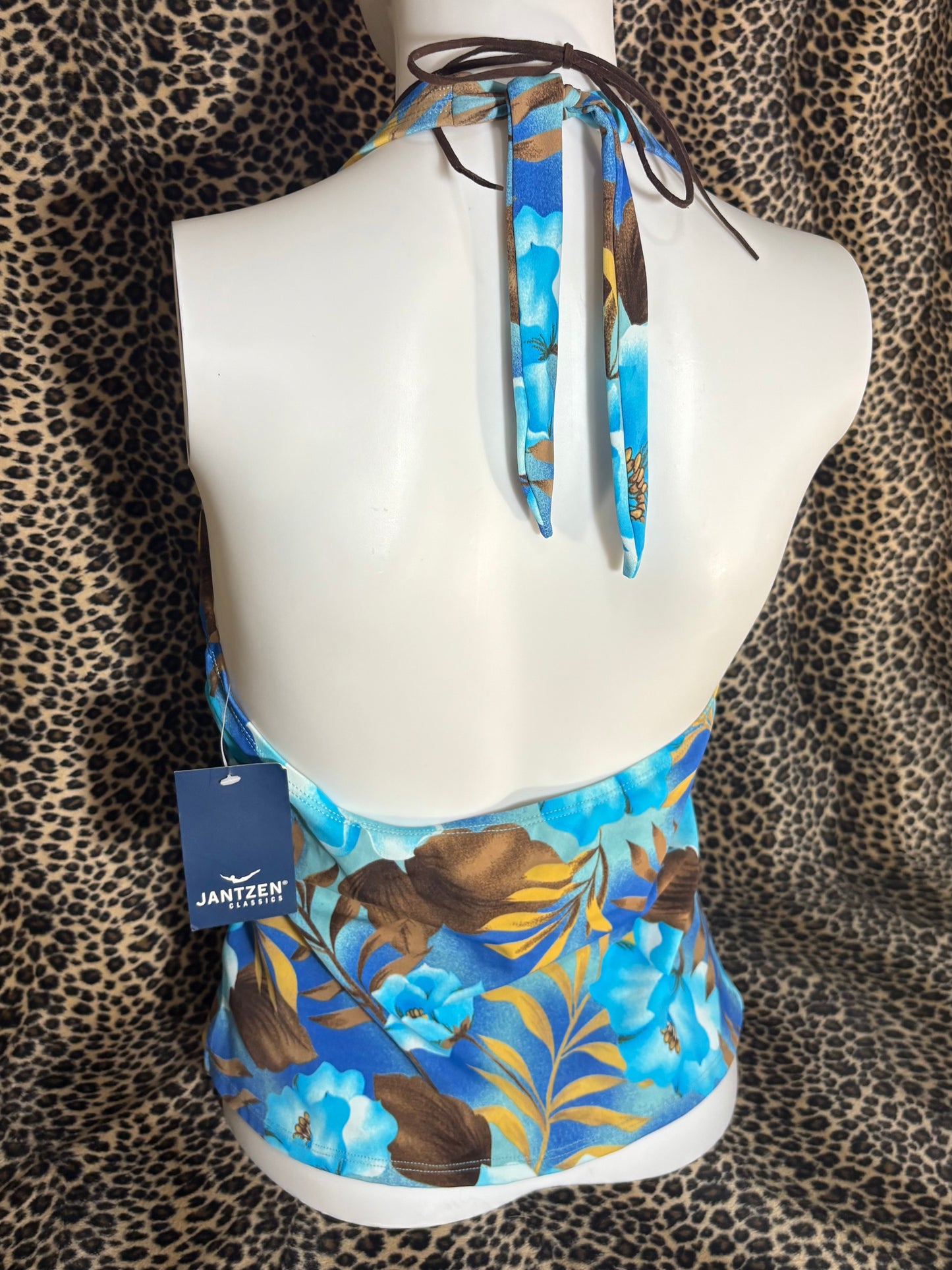 (M)blue summer halter top
