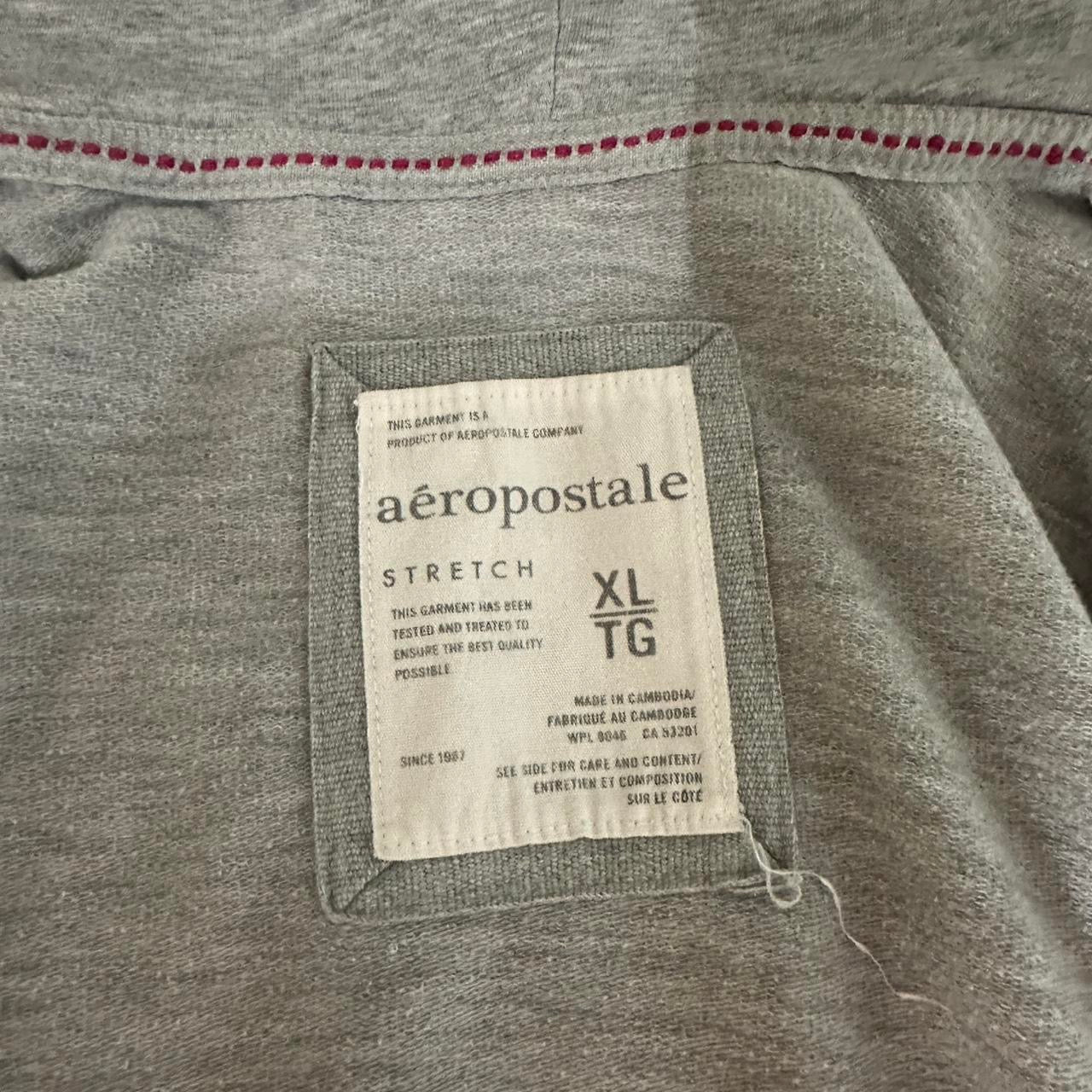 (XL)grey aeropastle reworked fur zip up