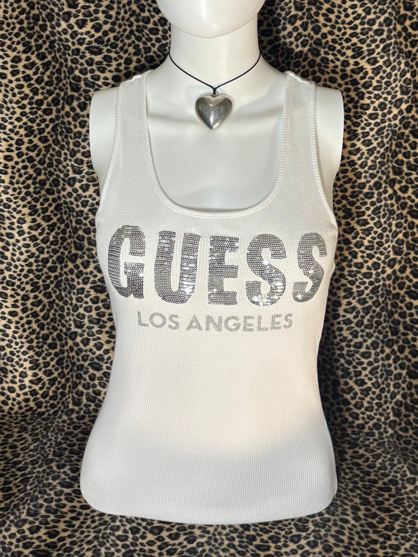 (S)early 2000s white guess tank top