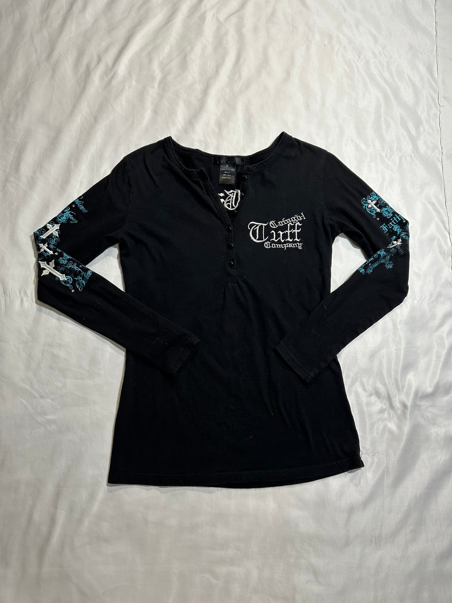 (M)cowgirl tuff cross long sleeve