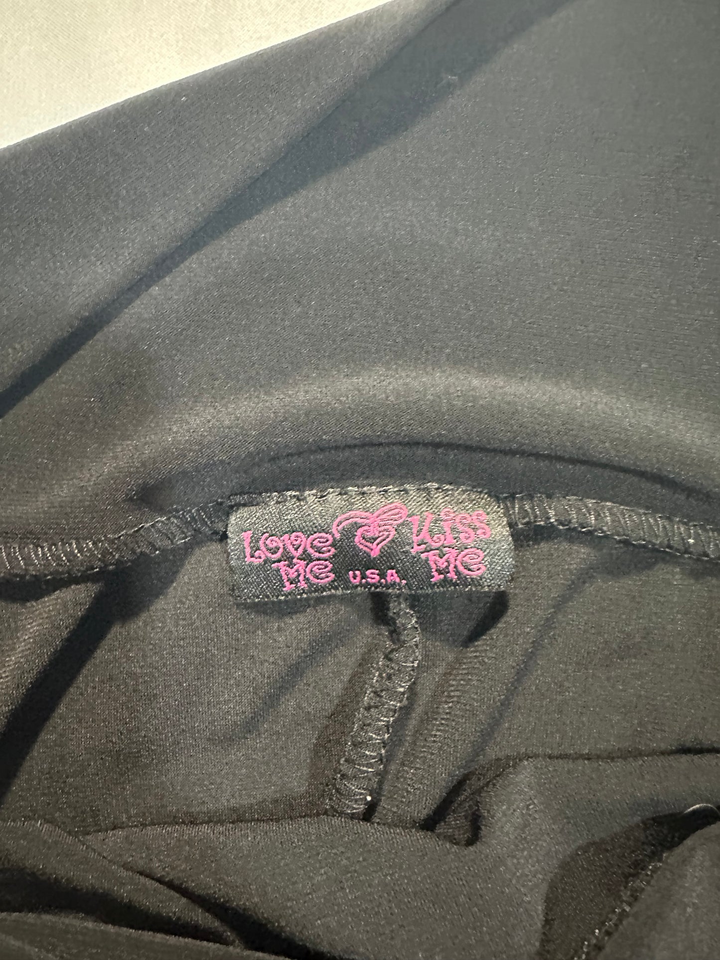 (M)early 2000s black asymmetrical flower skirt