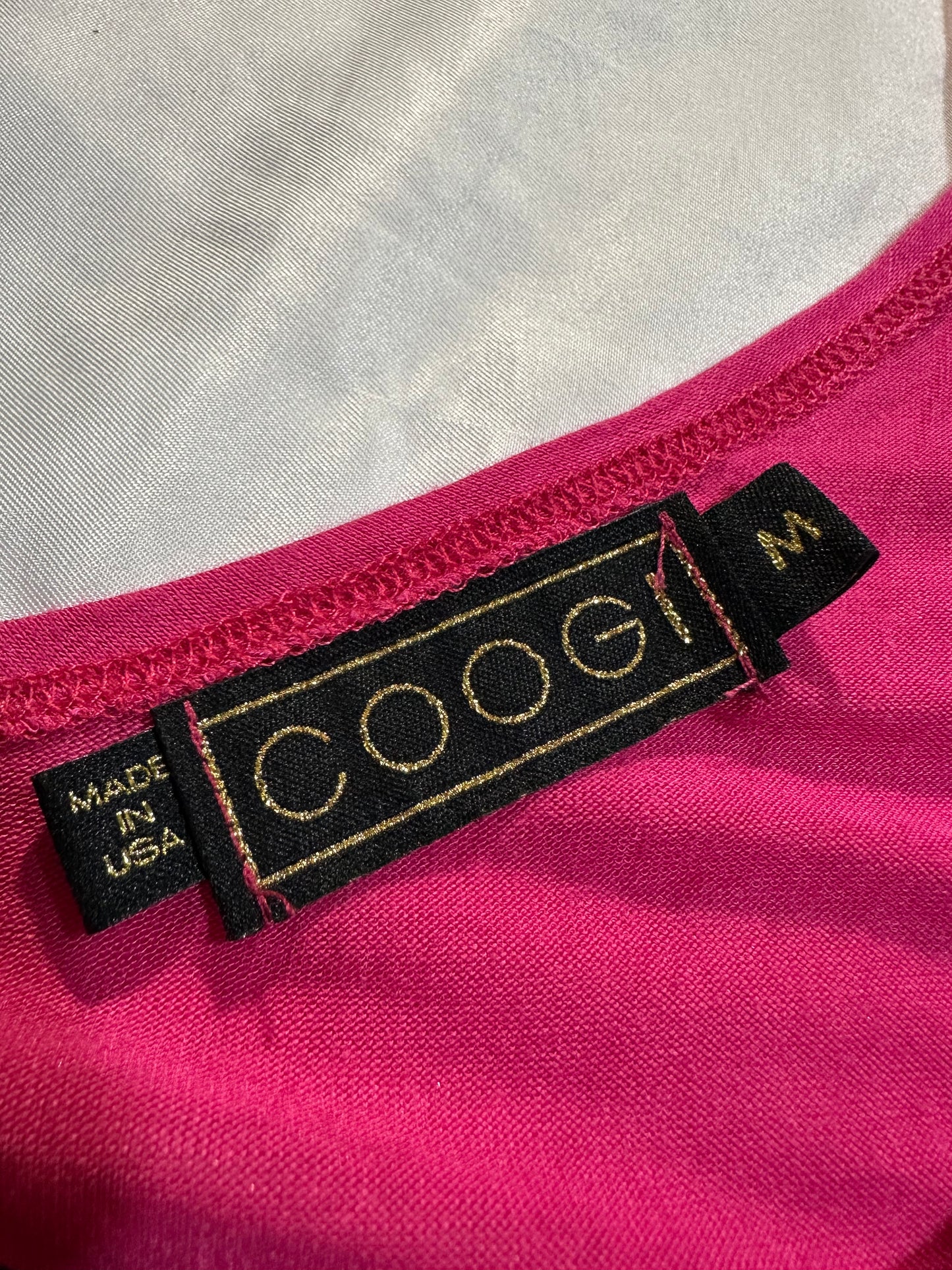 (M)early 2000s hot pink coogi one sleeved tank top