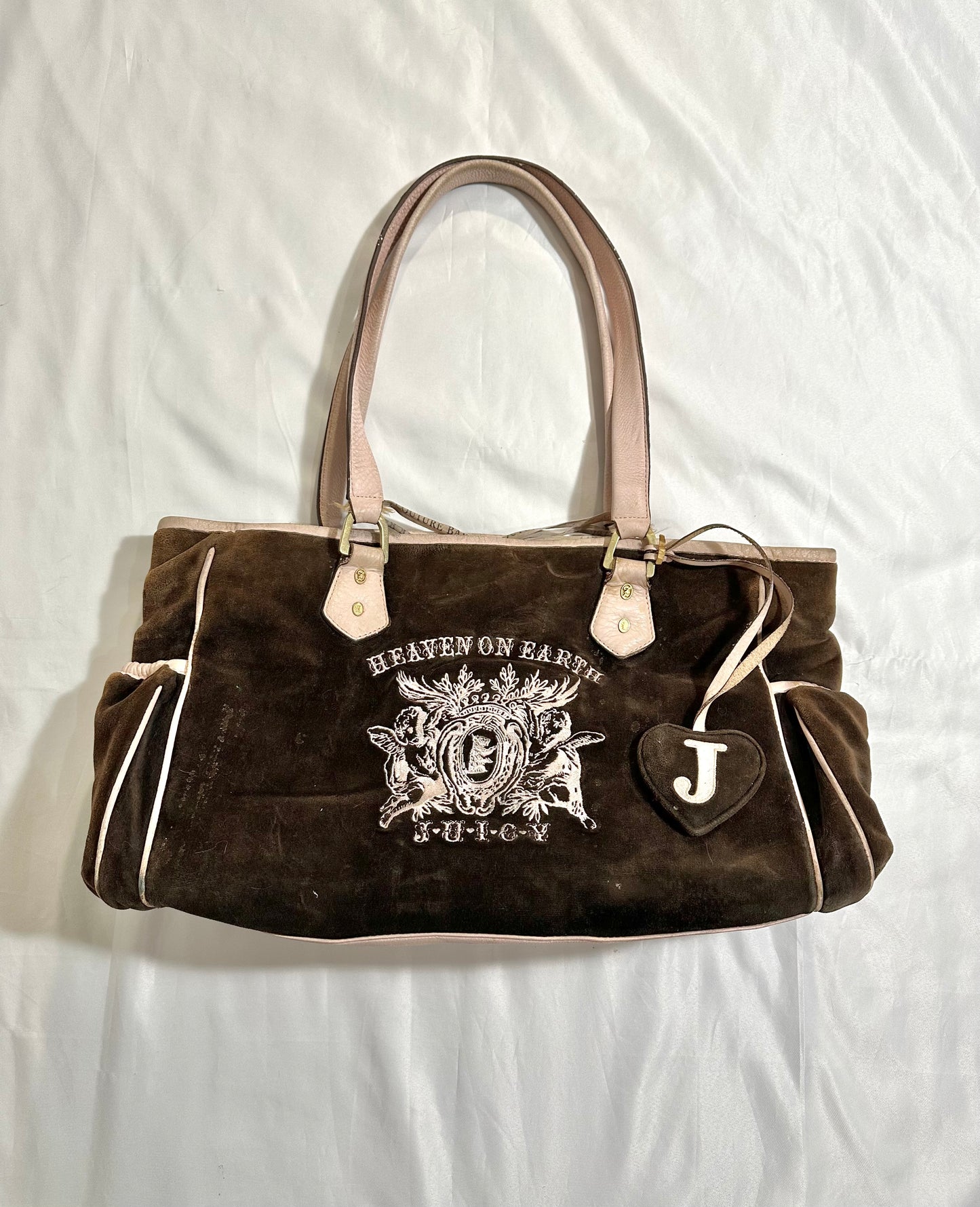 vtg juicy couture velour “heaven on earth” diaper bag