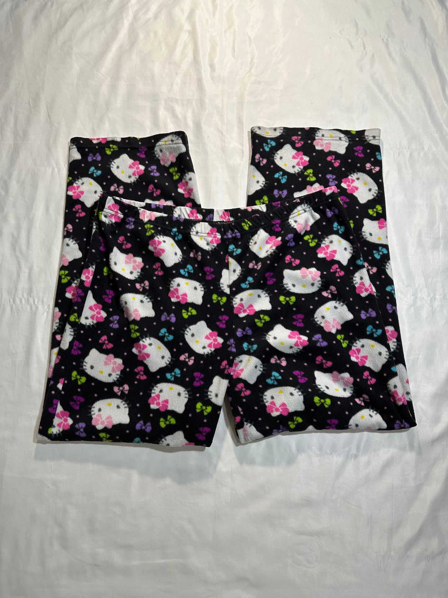 (L)sanrio hk black bow pj pants