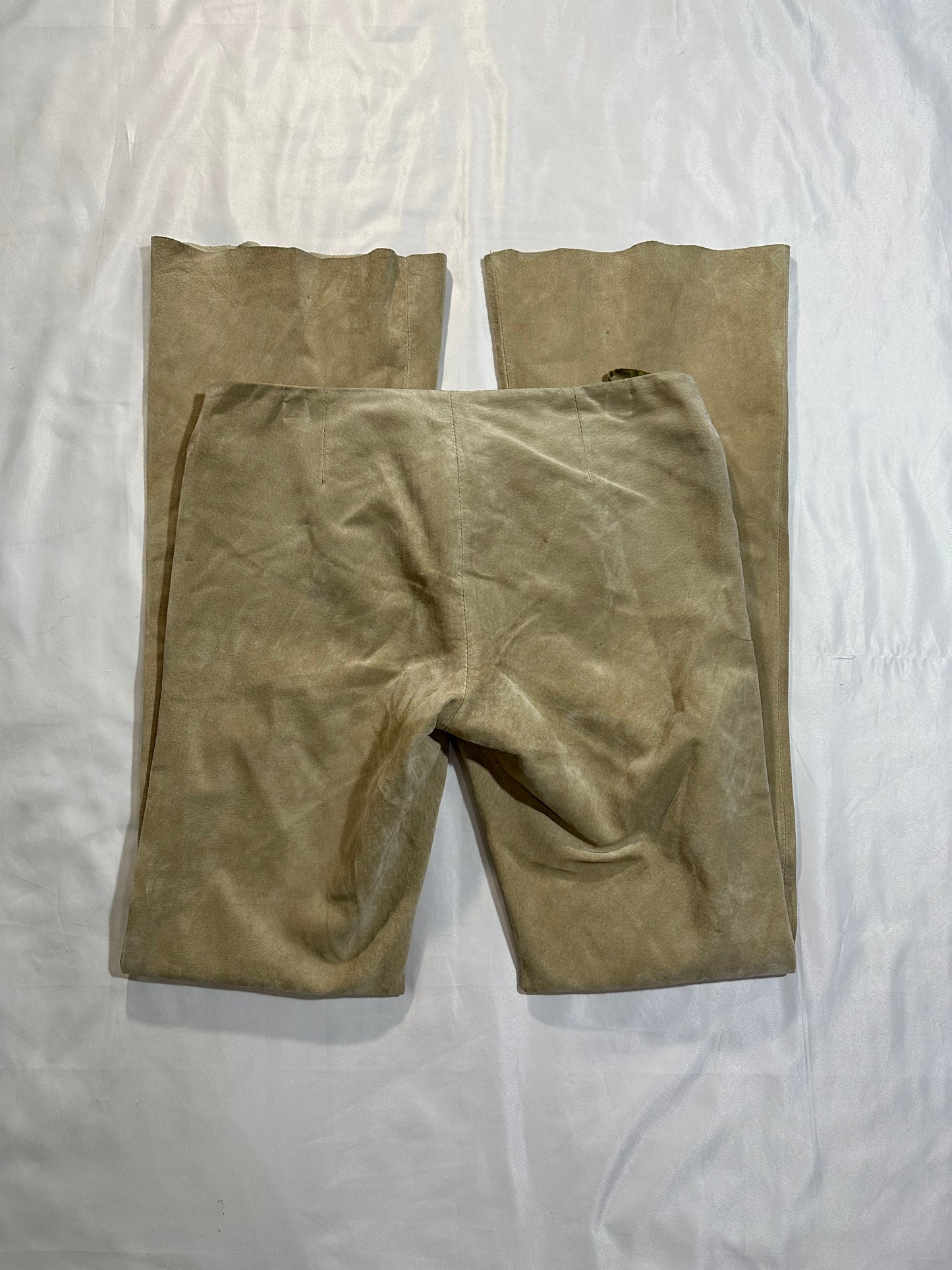 (SZ 3)vtg rampage suede leather tie up bottoms