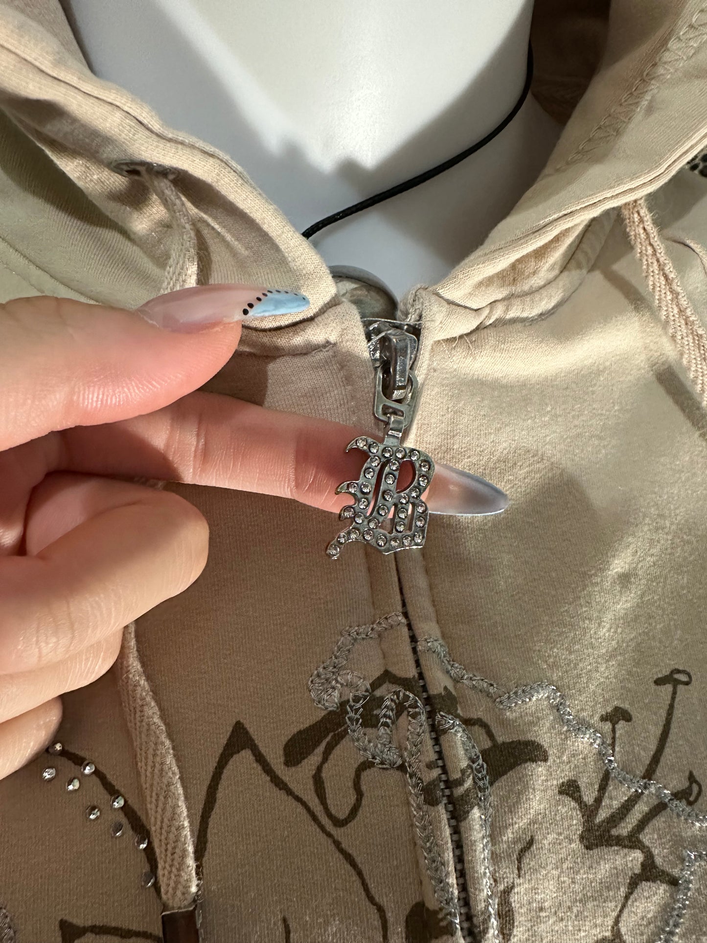(M)orchid bcbg crème zip up