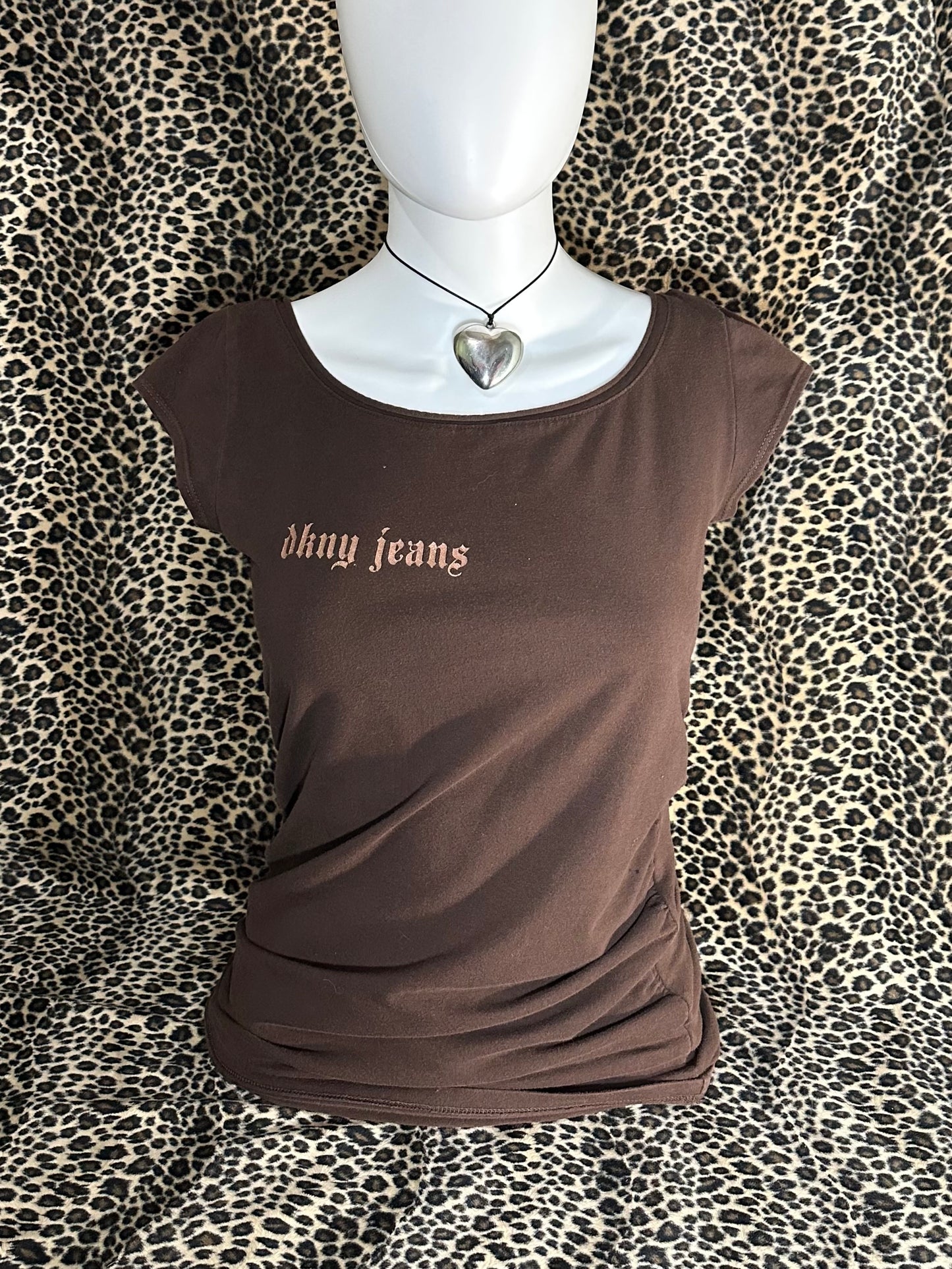 (M)dkny jeans brown top