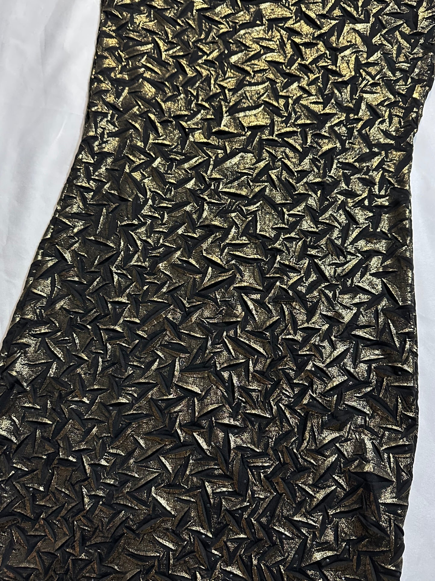 (S)early 2000s metallic strapless dress