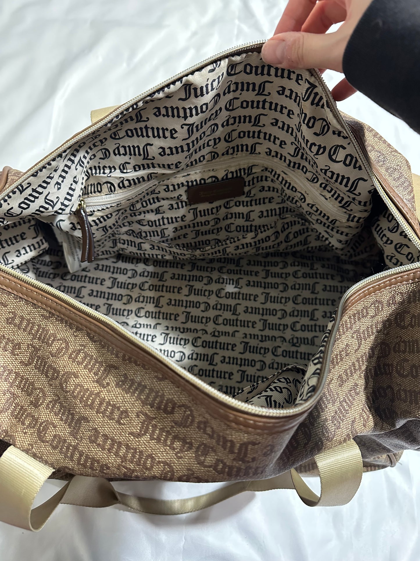 brown juicy couture travel bag