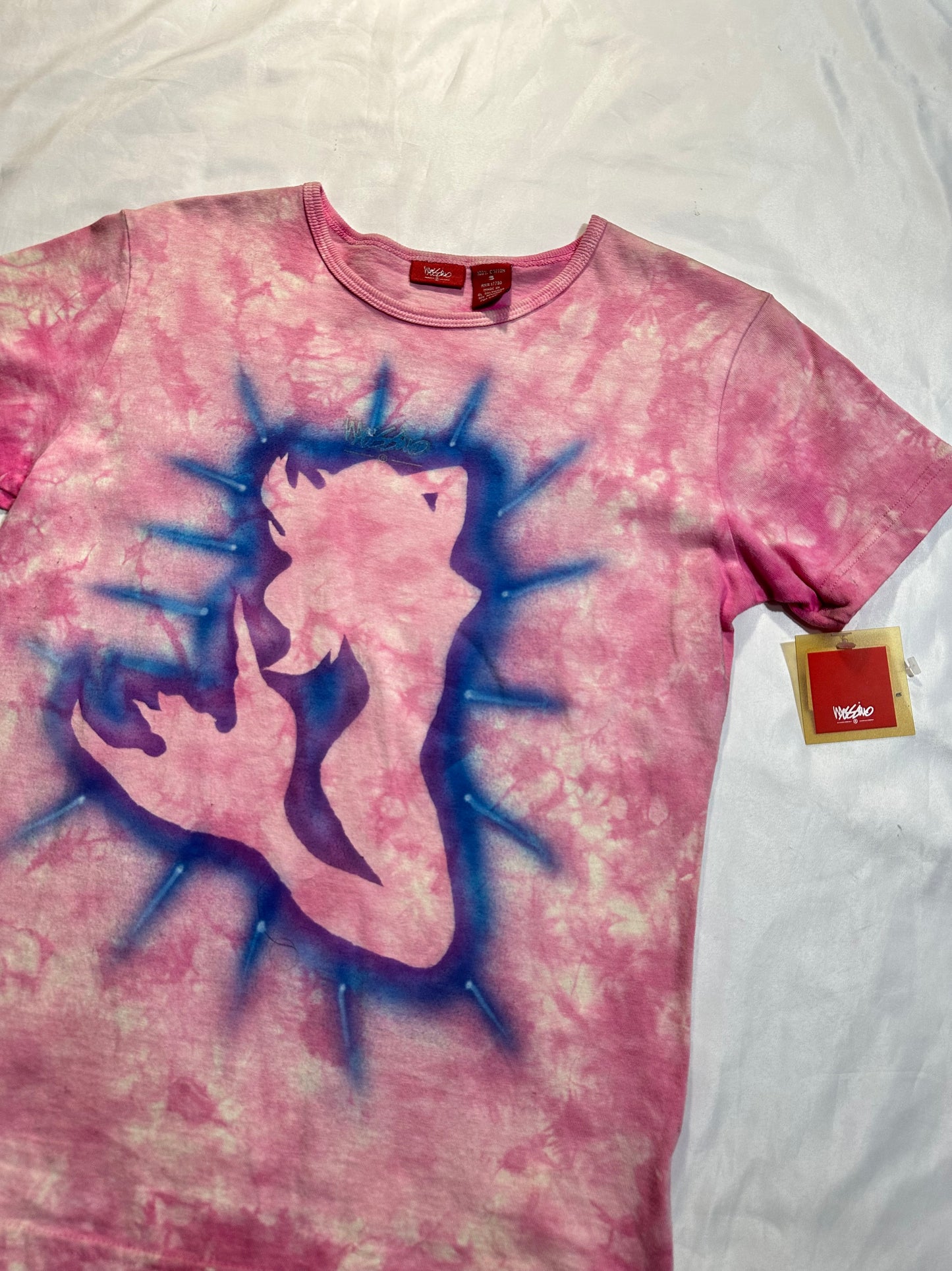 (M)early 2000s deadstock mermaid airbrushed baby tee