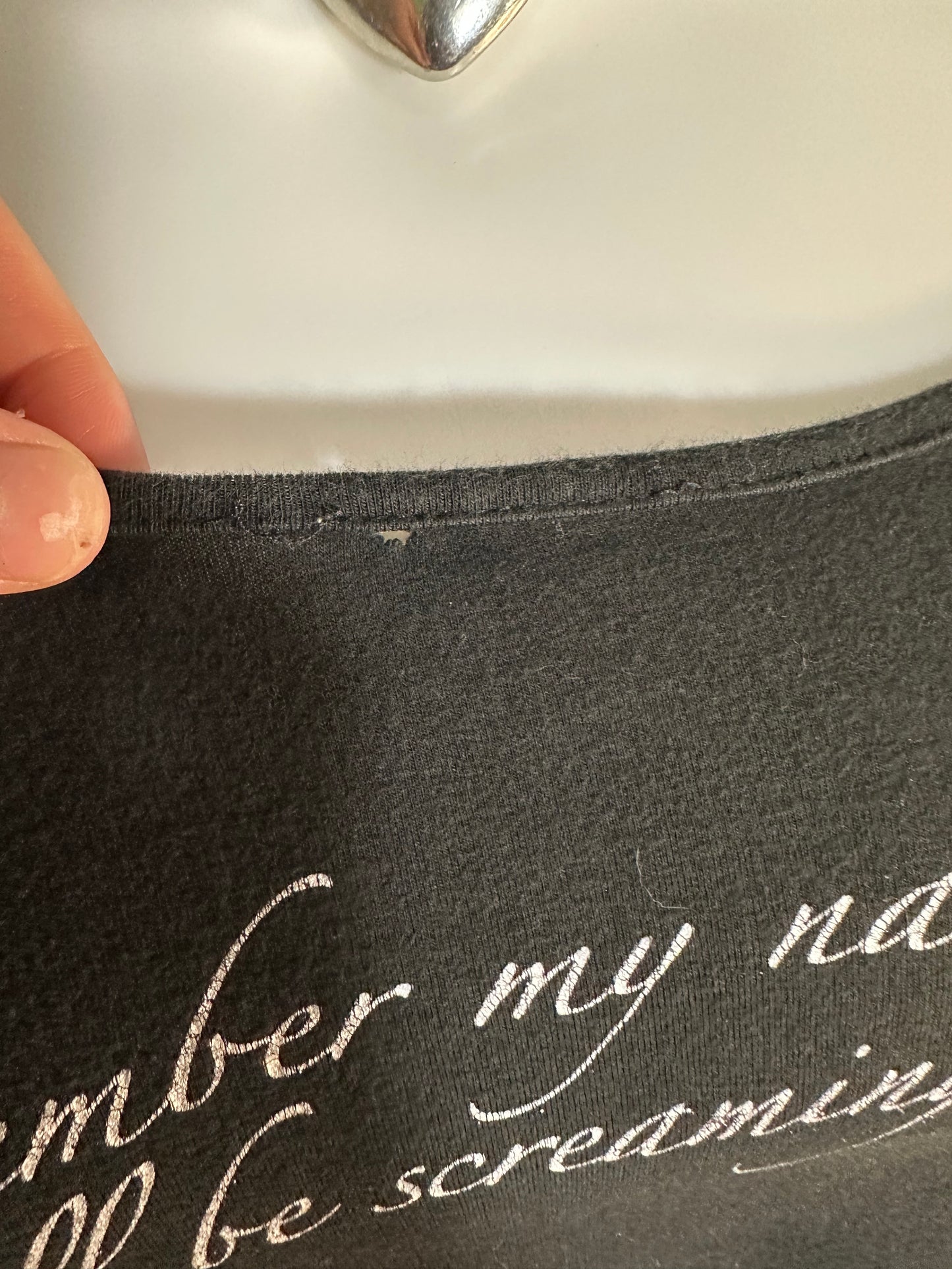 (S) “remember my name, you’ll be screaming it later” tank top
