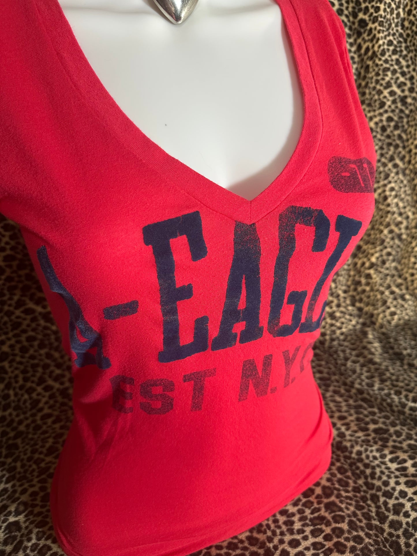 (S)american eagle outfitters red top