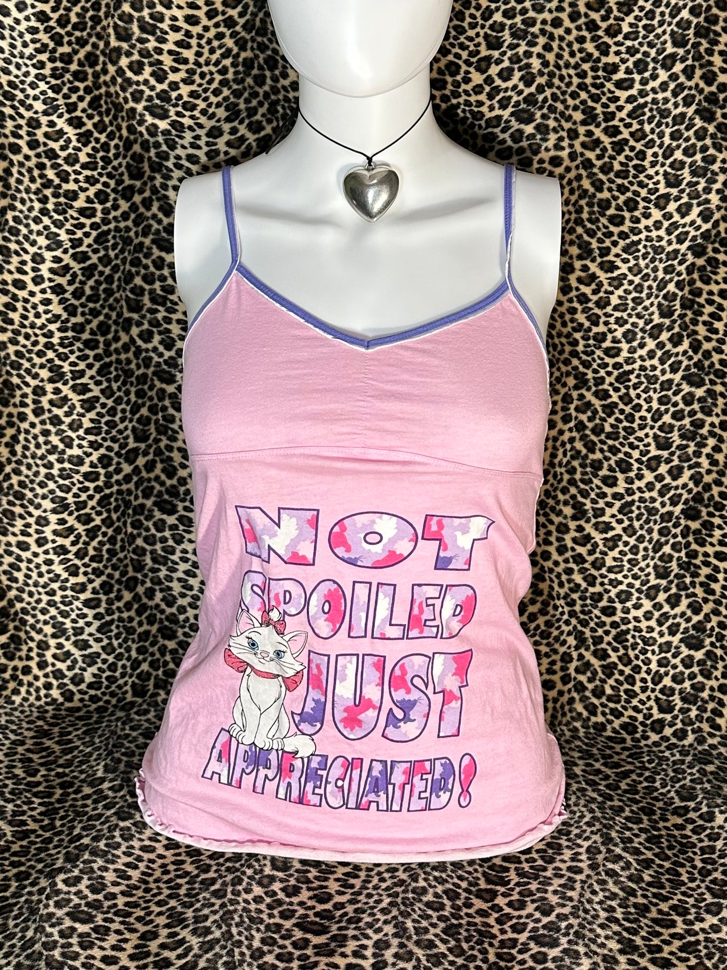 (S) “not spoiled, just appreciated” aristocrats tank top