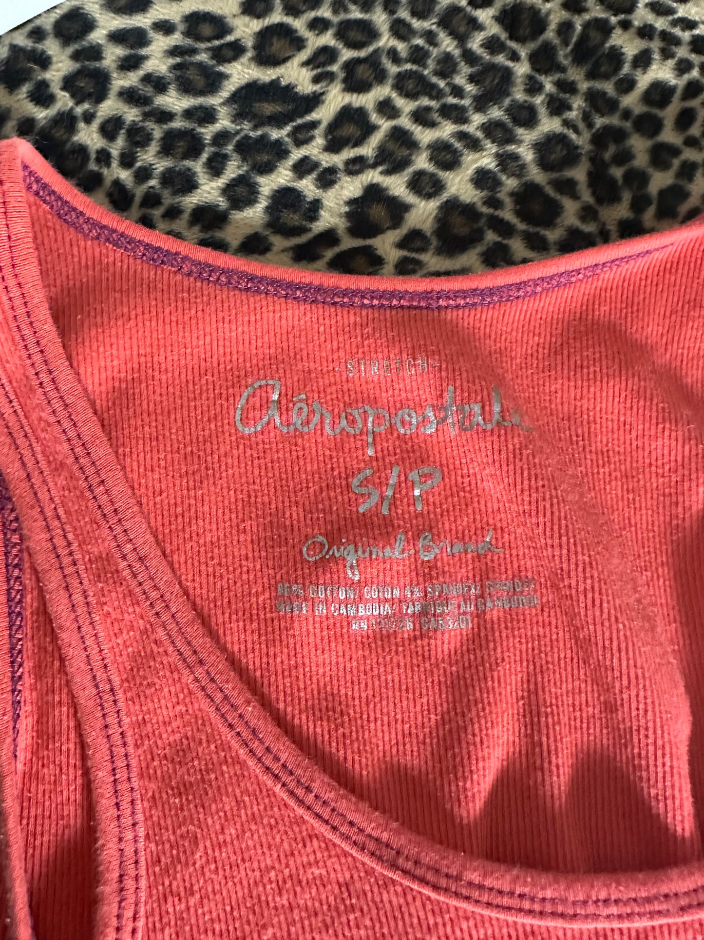 (S)aeropostale music, peace, love tank top