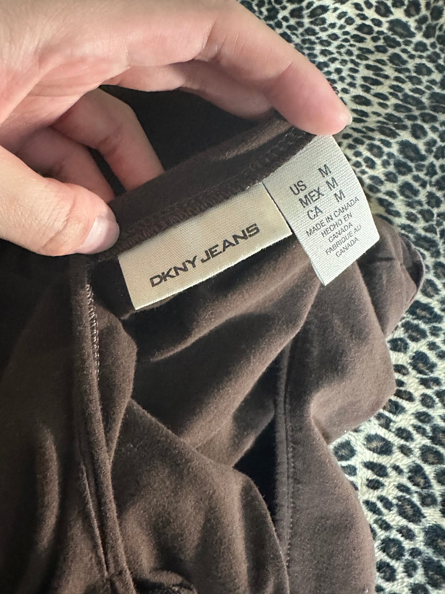 (M)dkny jeans brown top