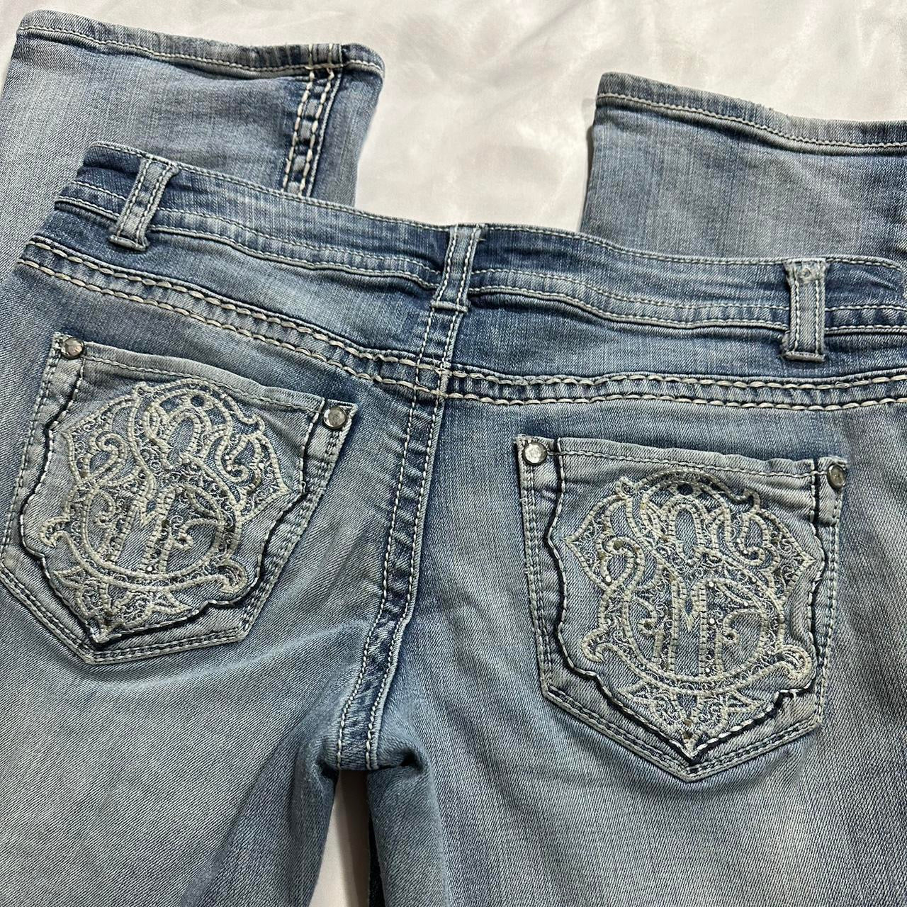 flared embellished jeans