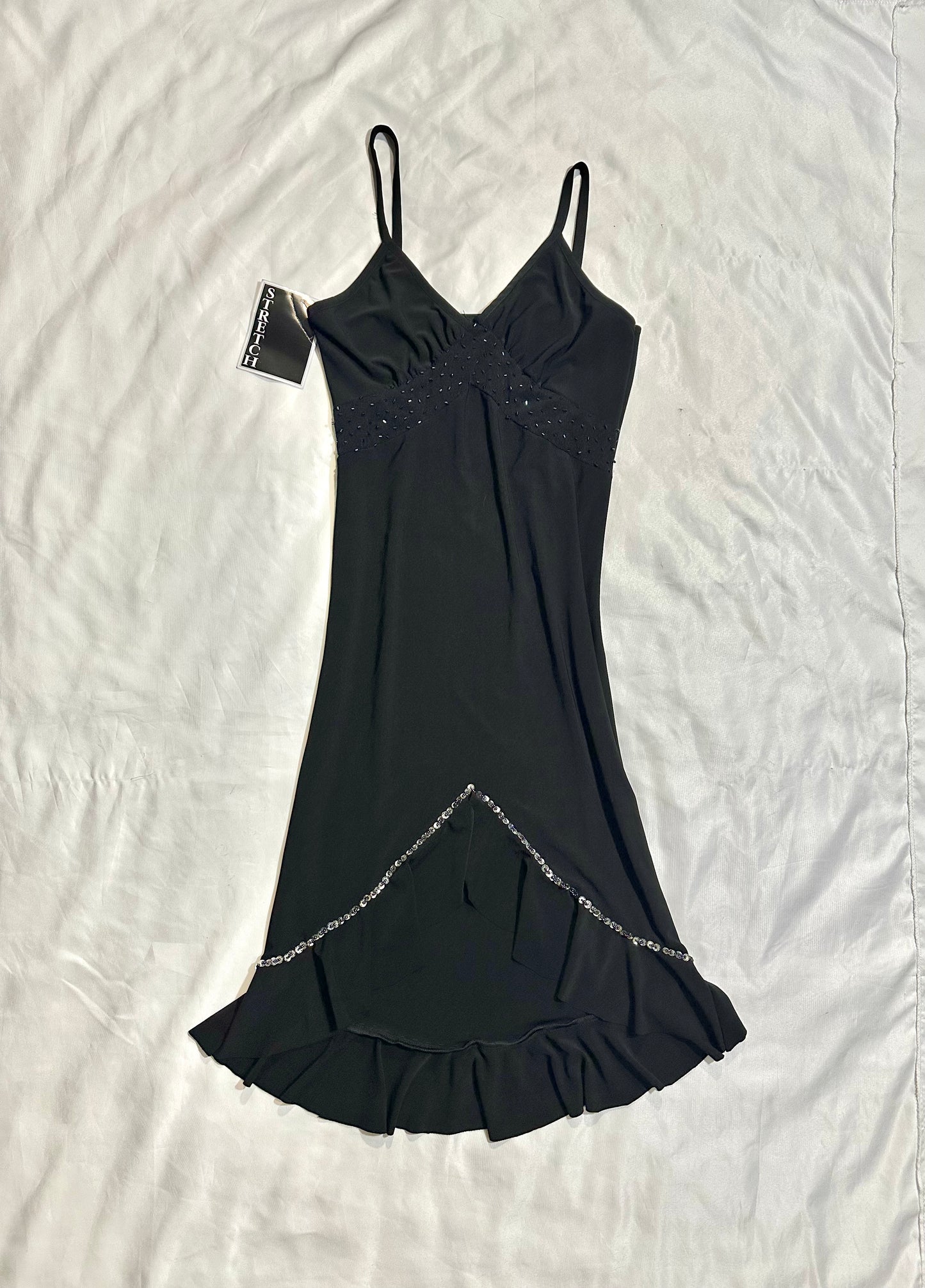 (M)deadstock nwt early 2000s assymetrical midi dress