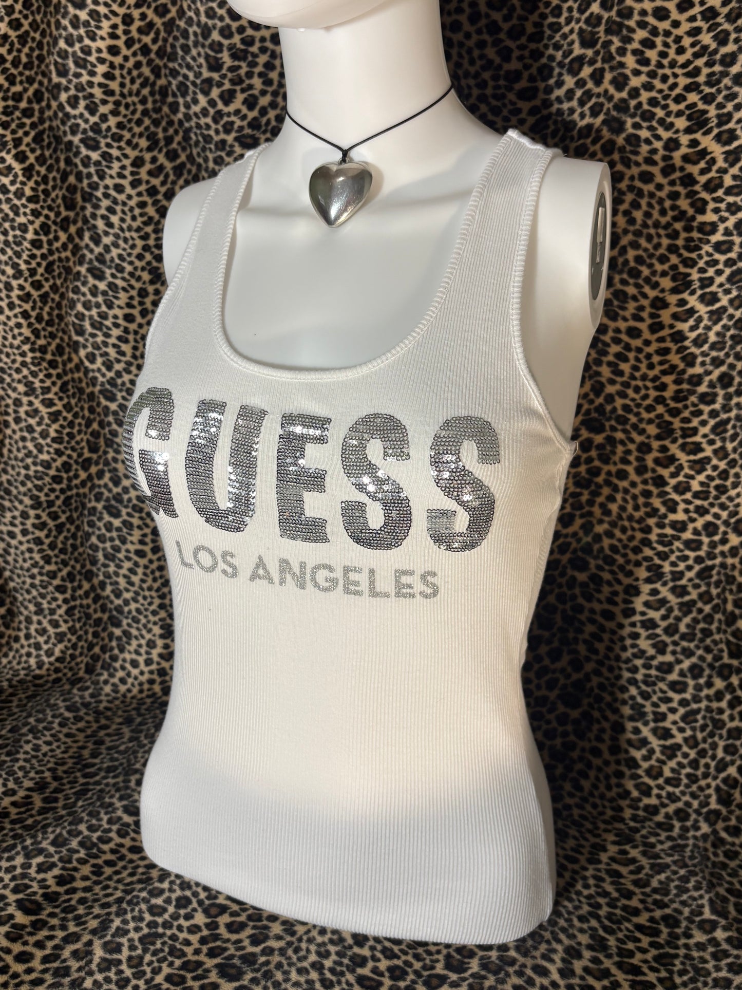 (S)early 2000s white guess tank top