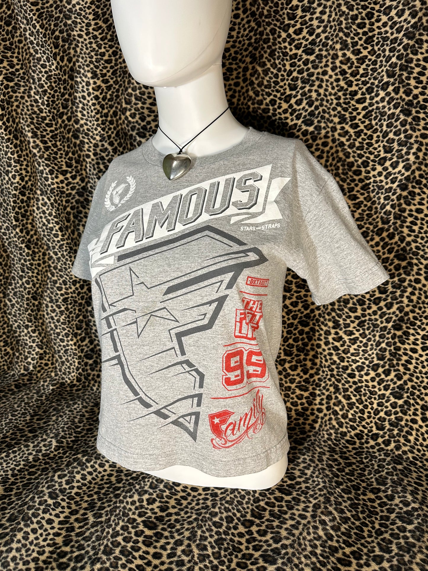 (S) famous stars & straps grey baby tee