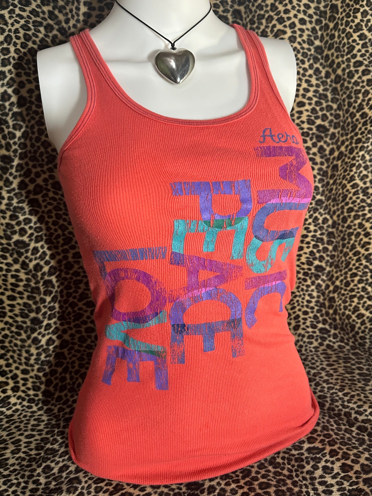 (S)aeropostale music, peace, love tank top