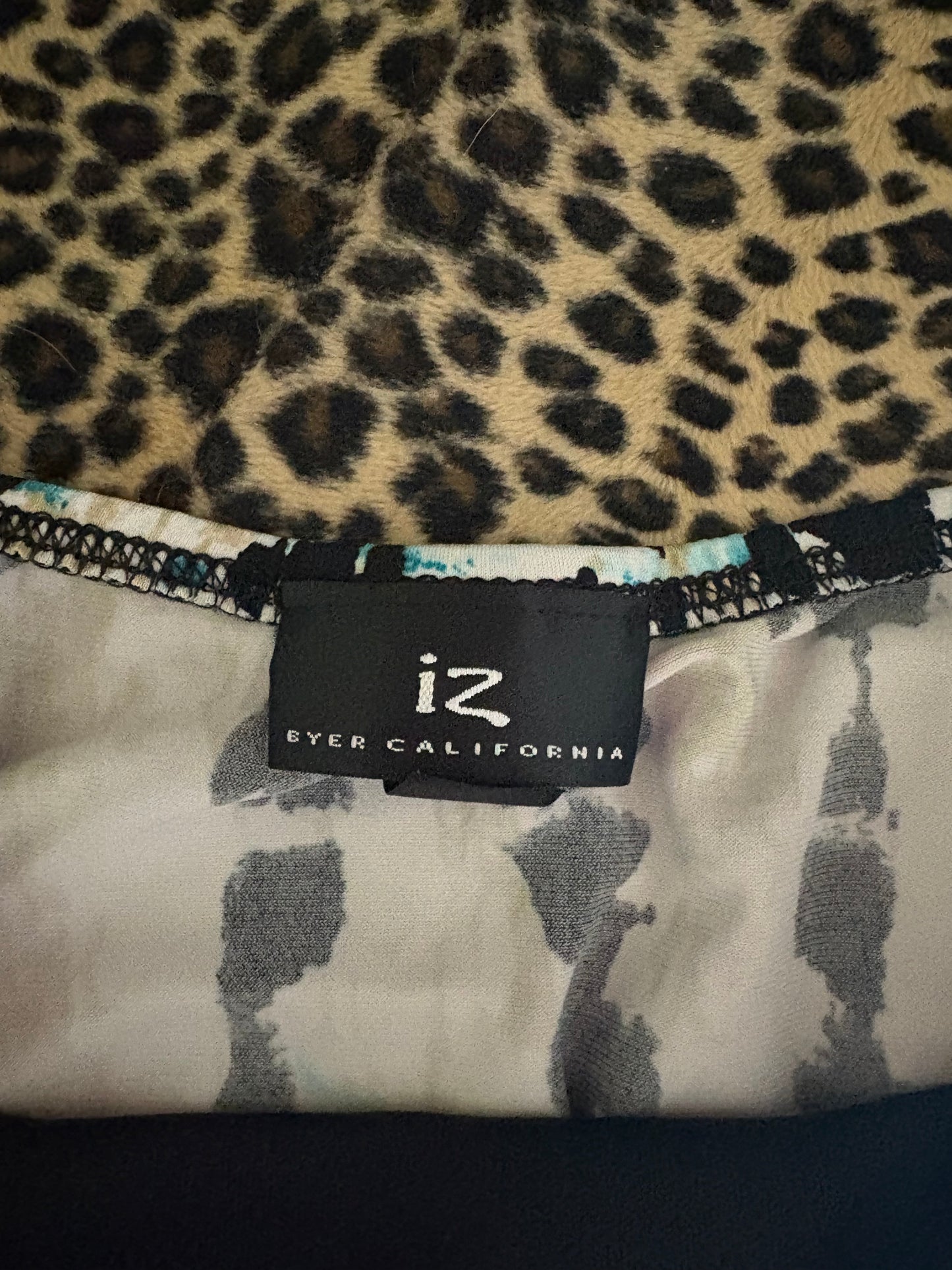(S)iz byer blue & green babydoll tank top