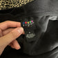 (S) velour “sweet life” butterfly black zip up