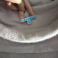 (M)mauve/baby pink fleece off the shoulder long sleeve
