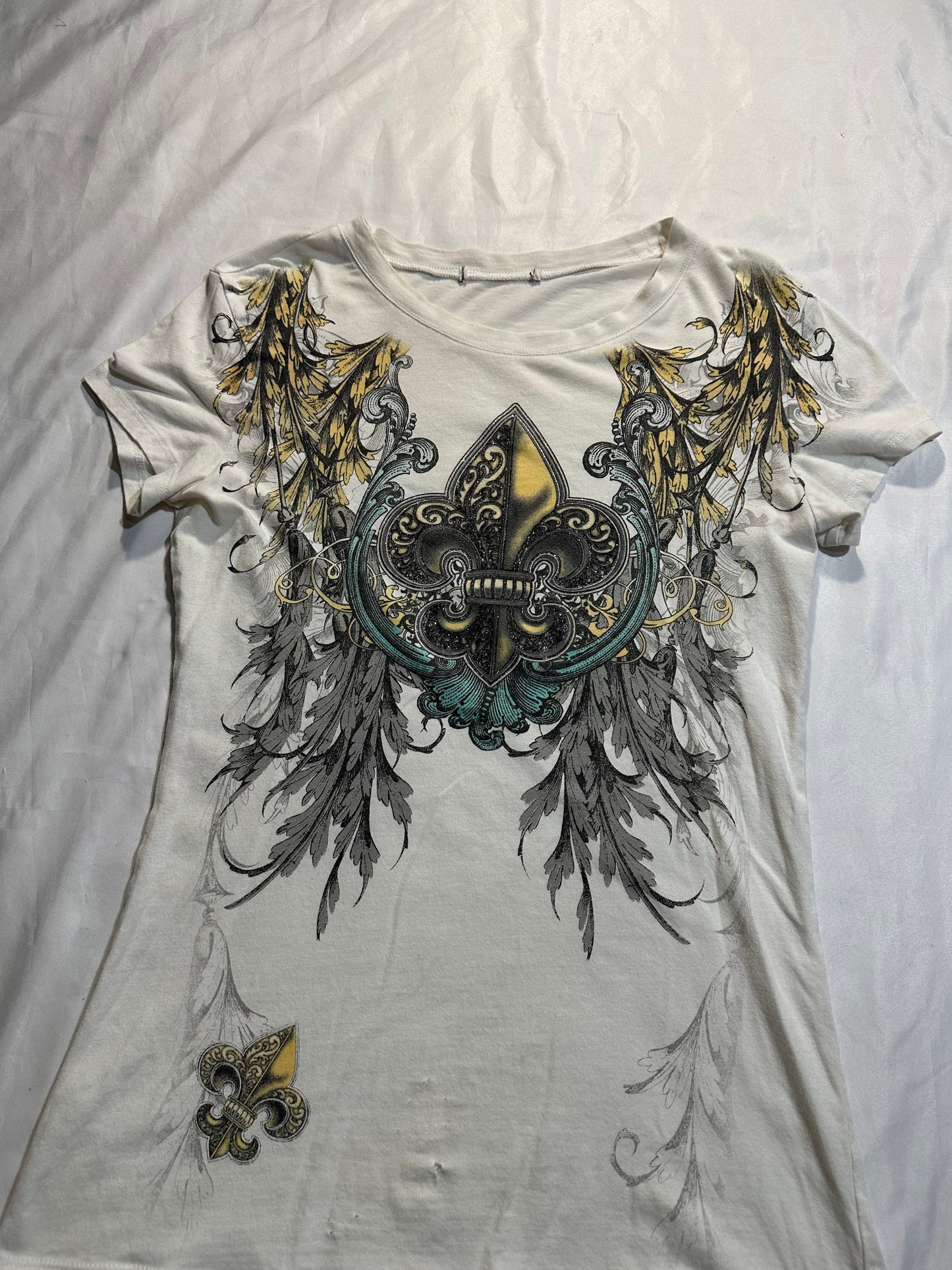 (L)cyber y2k white top