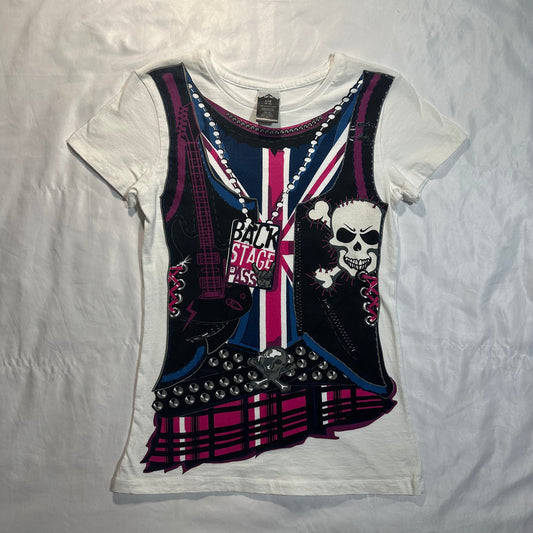 (S)scene styled rockstar vest tee