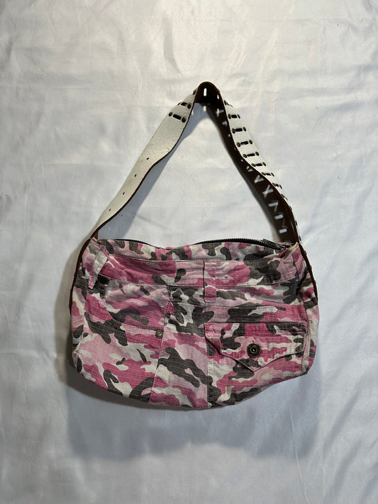early 2000s pink camo handbag
