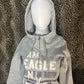 (XS)american eagle grey fitted zip up