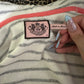 (S)vtg early 2000s rare striped coral juicy couture zip up