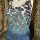 (L)y2k grunge leopard print cross tank top