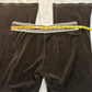 (M)vtg brown velour juicy couture flared sweats