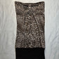 (M)vtg leopard print mini dress/tube top