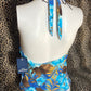 (M)blue summer halter top