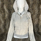 (S)grey velour juicy couture zip up