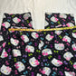 (L)sanrio hk black bow pj pants