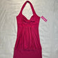 (S)early 2000s deadstock cinched halter tank top