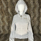 (S-M)light grey & gold juicy couture zip up