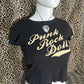 (XS)”punk rock doll” baby tee