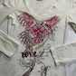 (M)cyber y2k styled white & pink long sleeve