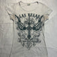 (S)cyber y2k bedazzled las vegas cross top
