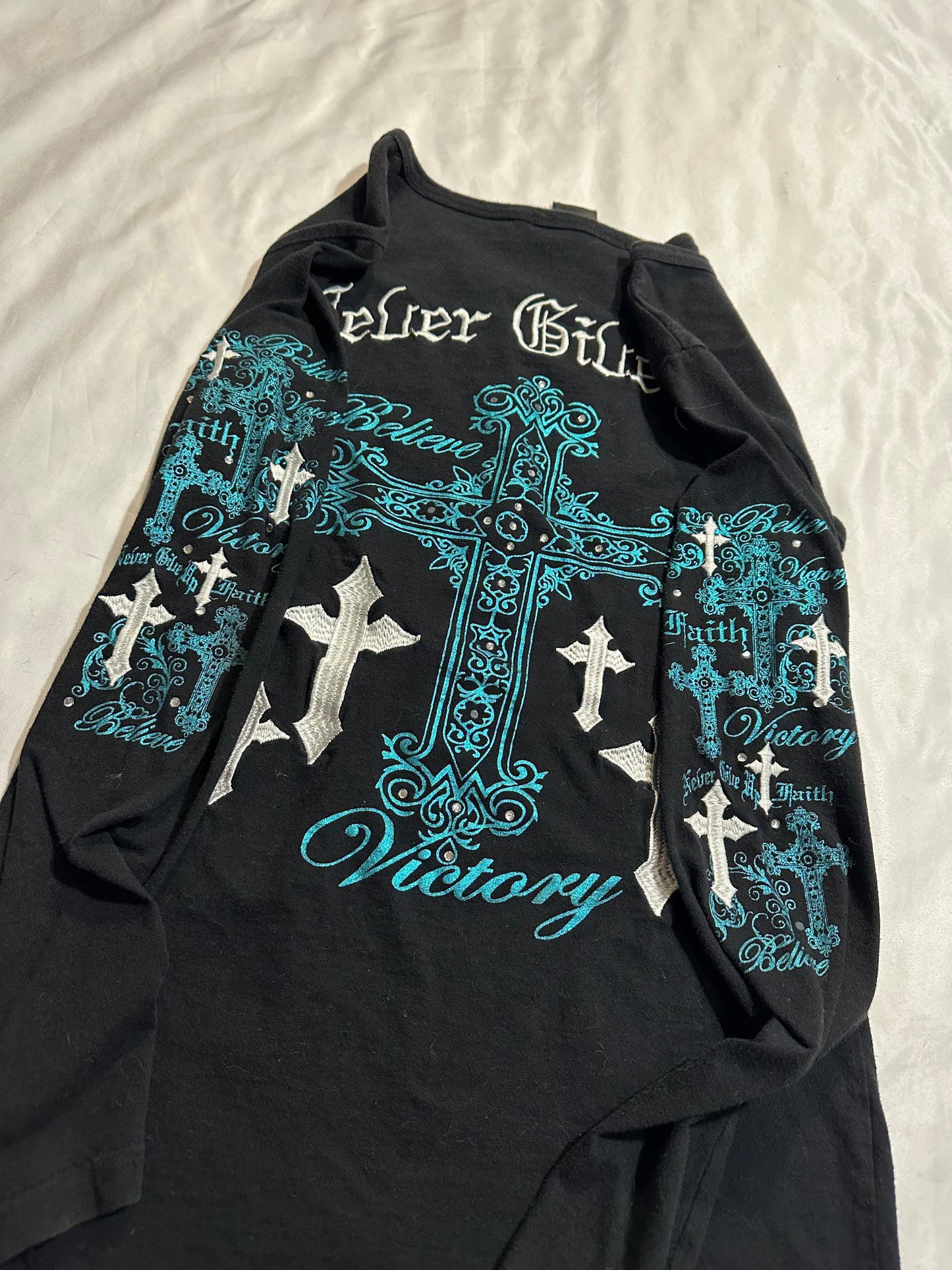 (M)cowgirl tuff cross long sleeve