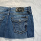 (sz 28)reworked miss me mini skirt