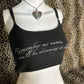 (S) “remember my name, you’ll be screaming it later” tank top